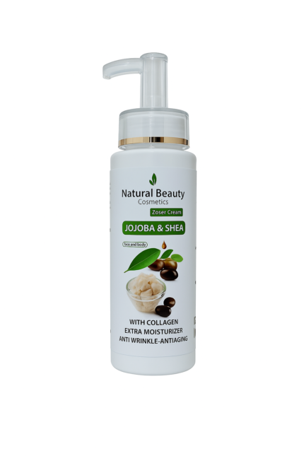 Ultimate Care for Healthy, Balanced Skin! Discover the Benefits & Importance of Zoser Jojoba & Shea Cream: • Deep Hydration & Perfect Balance: Combines the moisturizing properties of jojoba oil, similar to skin's natural oils, with rich shea butter to deeply nourish without a greasy feel. • Soothes & Calms Skin: Helps to soothe dry, irritated, and sensitive skin thanks to the calming properties of shea butter. • Rich in Antioxidants: Contains Vitamin E from jojoba oil and shea butter, helping to protect skin from free radical damage and premature aging. • Boosts Skin Elasticity: Helps improve skin elasticity, promoting a smoother and more youthful appearance. • Non-Comedogenic: Jojoba oil is non-comedogenic, making it suitable for all skin types, including acne-prone skin. • Strengthens Skin Barrier: Helps to reinforce the skin's natural protective barrier to retain moisture and protect against external factors.