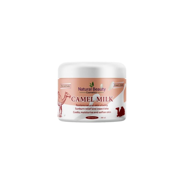 Benefits & Importance of Zoser Camel Milk Cream: • Deep & Lasting Hydration: Nourishes skin and prevents dryness with rich fatty acids. • Brightens & Evens Skin Tone: Helps reduce pigmentation and dark spots for a more radiant complexion. • Fights Signs of Aging: Combats wrinkles and fine lines with powerful antioxidants. • Soothes Sensitive Skin: Relieves redness and irritation, leaving your skin feeling comfortable. • Acne Treatment: Its antibacterial and anti-inflammatory properties can help treat acne and prevent breakouts • Rich in Nutrients: Contains essential vitamins, minerals, and proteins for healthy and beautiful skin. • Natural Sun Protection: Camel milk offers some natural protection against ultraviolet (UV) rays
